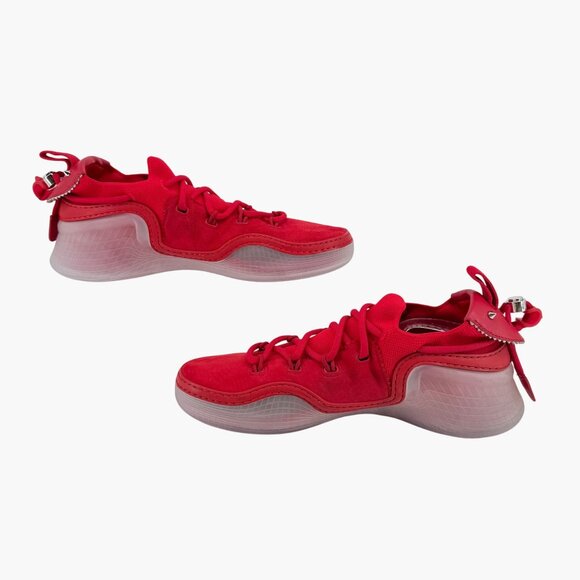 Christian Louboutin Arpoador Red Drawstring Sock Sneakers Size 41 US 11 Women's - Picture 10 of 15
